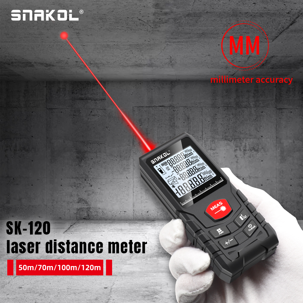 Industrial Laser Rangefinder - Snakol Laser Distance 50M/100M/120M Rangefinder Profesional