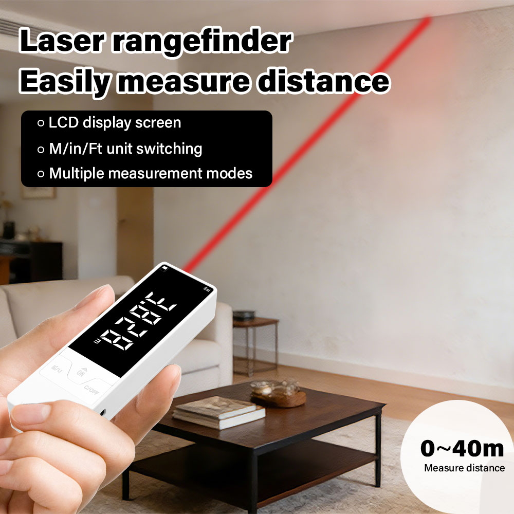 Industrial Laser Rangefinder - Mini Laser Distance Meter 40M Measure
