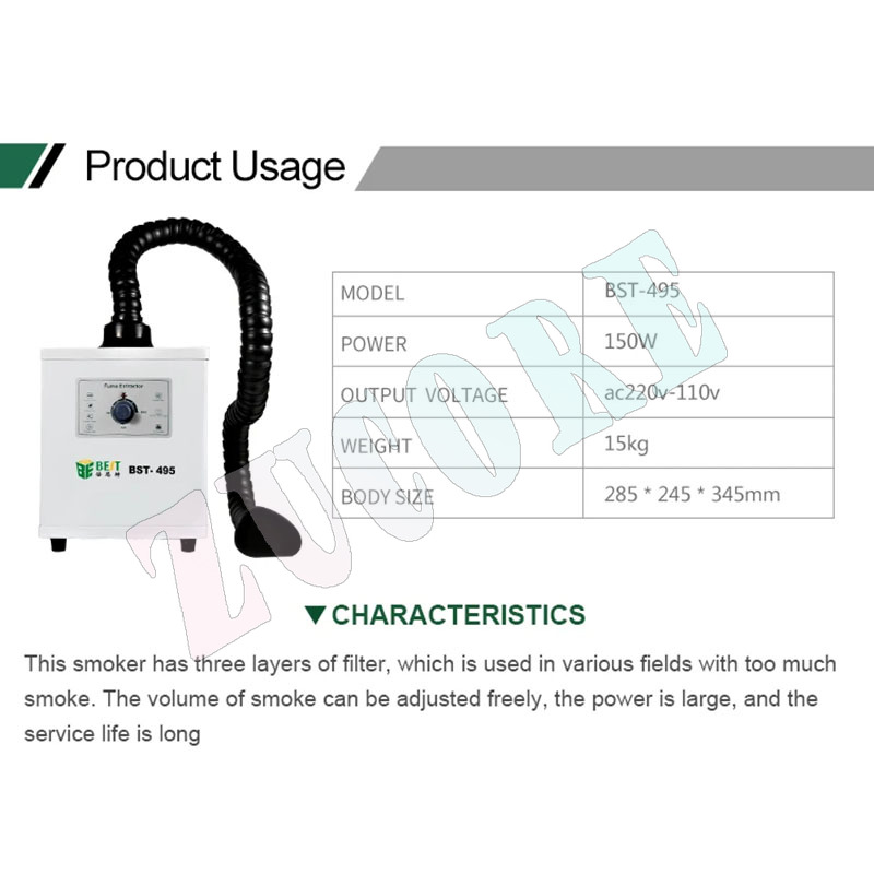 BST-495 filter Exhaust Industr - Industrial Laser Solder Iron ulasan dan harga
