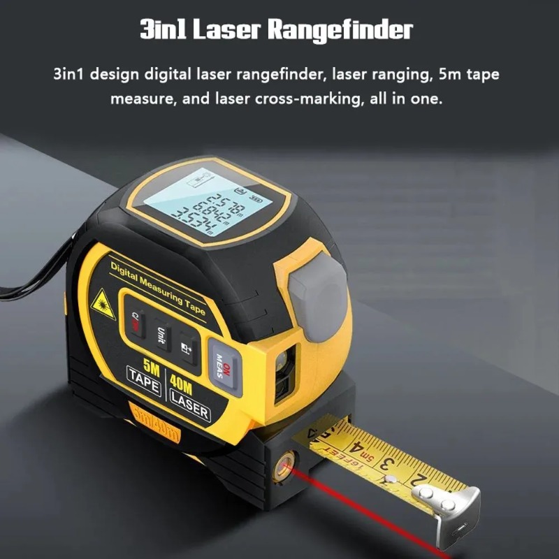 40M/60M Backlight Distance Met - Industrial Laser Rangefinder ulasan dan harga