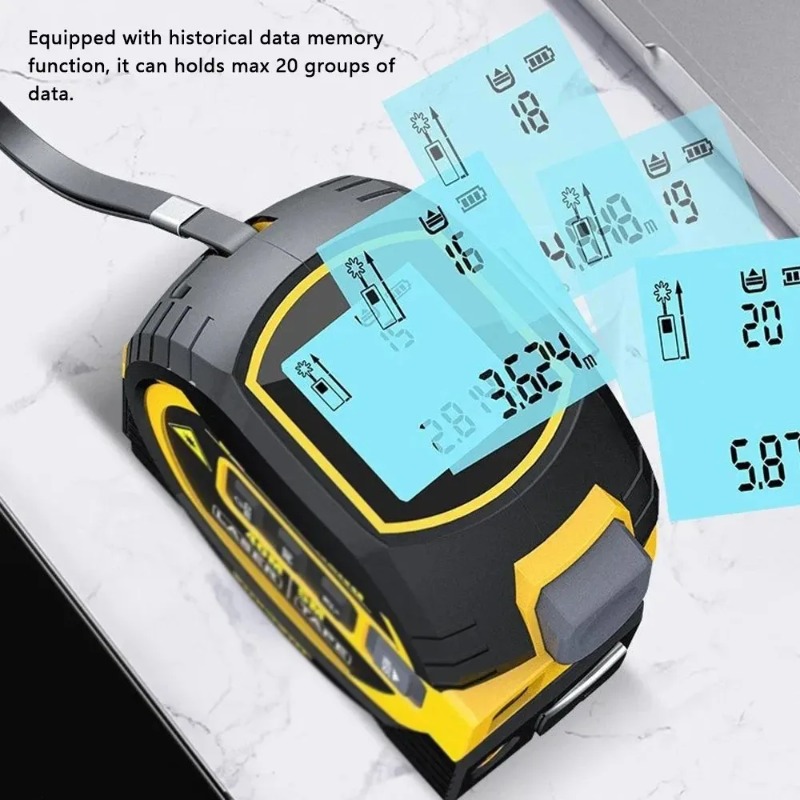 40M/60M Backlight Distance Met - Industrial Laser Rangefinder ulasan dan harga