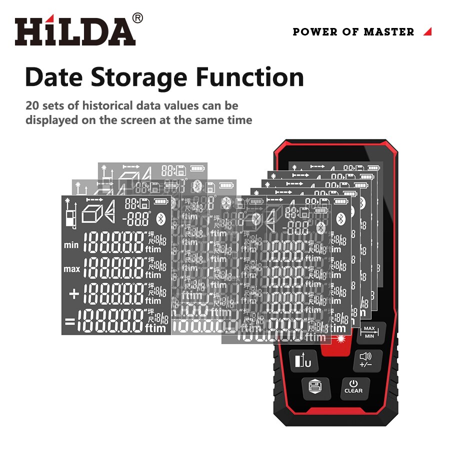 HILDA Laser Distance 50M/100M/ - Industrial Laser Rangefinder ulasan dan harga