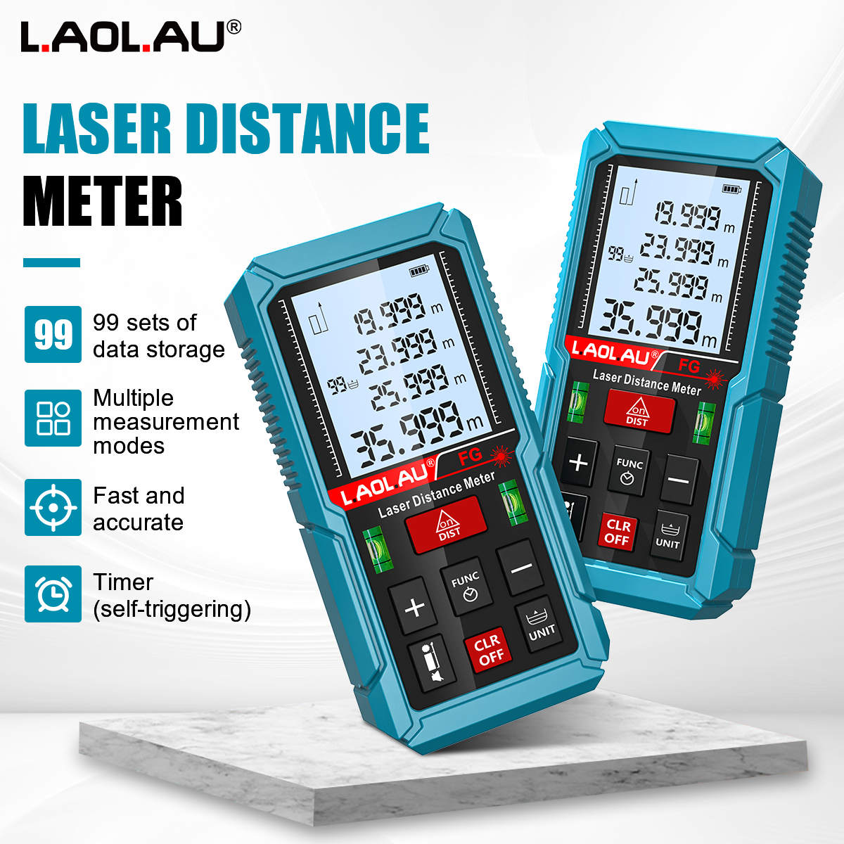 Laser Meter Digital Tape Timer - Industrial Laser Rangefinder ulasan dan harga