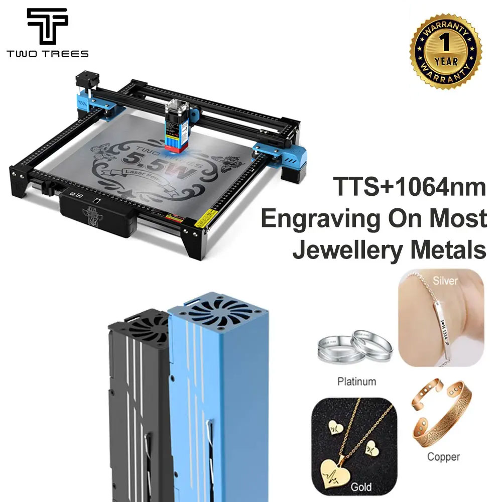 TWOTREES TTS-55 Laser Engravin - Laser Marking Machine ulasan dan harga
