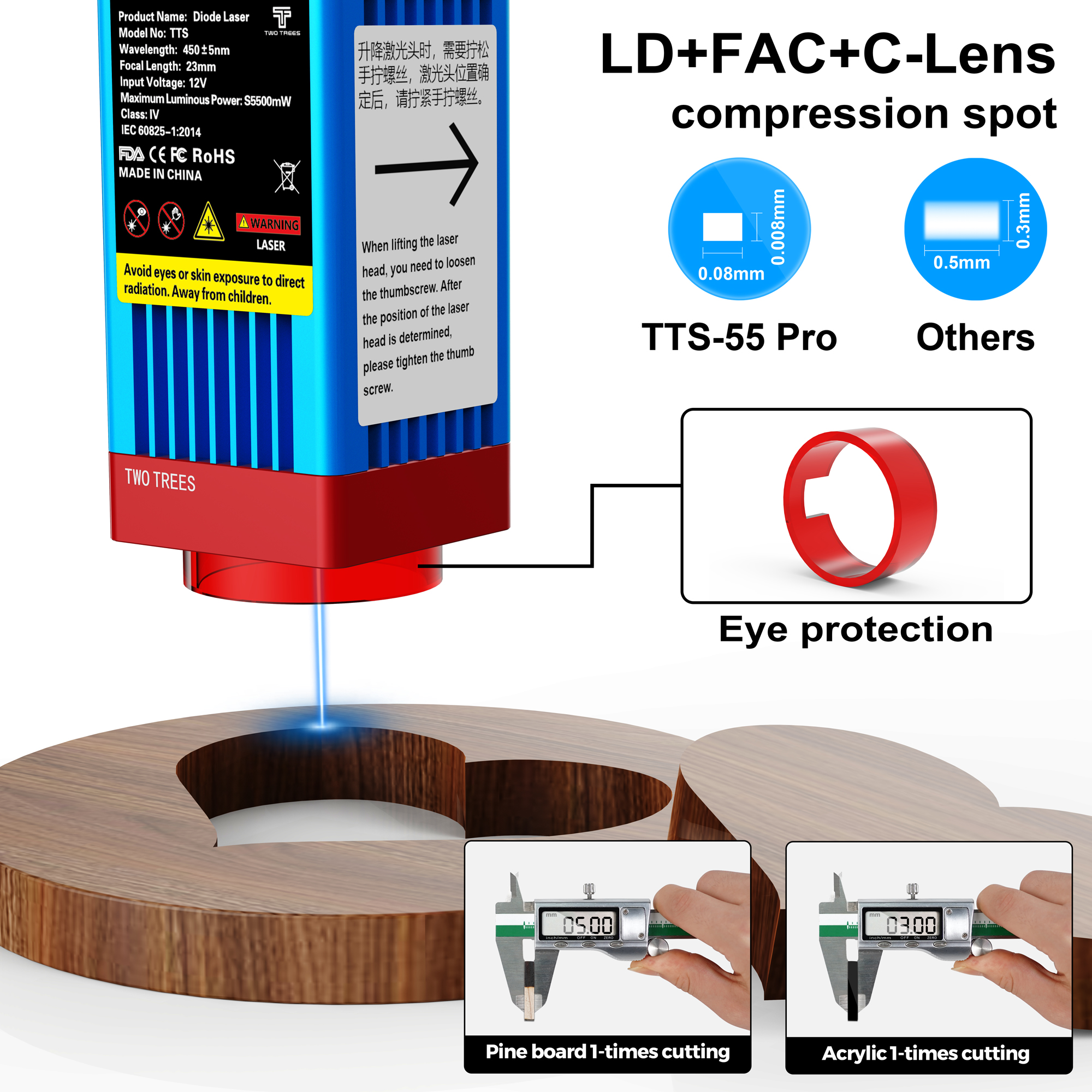 TWOTREES TTS-55 Laser Engravin - Laser Marking Machine ulasan dan harga