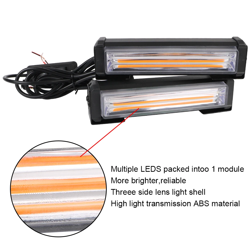 2Pcs COB Car Strobe Warning Li - Industrial Laser Pointer 24V ulasan dan harga