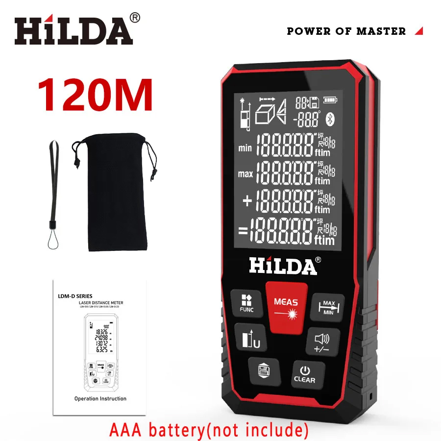 HILDA Laser Distance 50M/100M/ - Industrial Laser Rangefinder ulasan dan harga