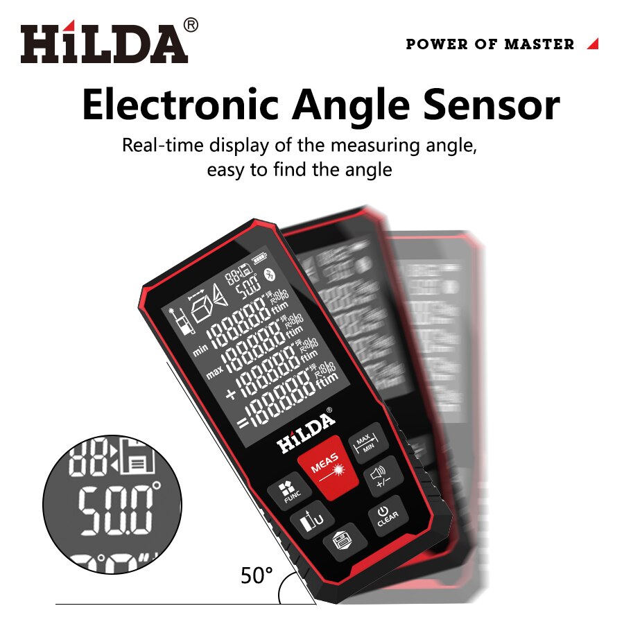 HILDA Laser Distance 50M/100M/ - Industrial Laser Rangefinder ulasan dan harga