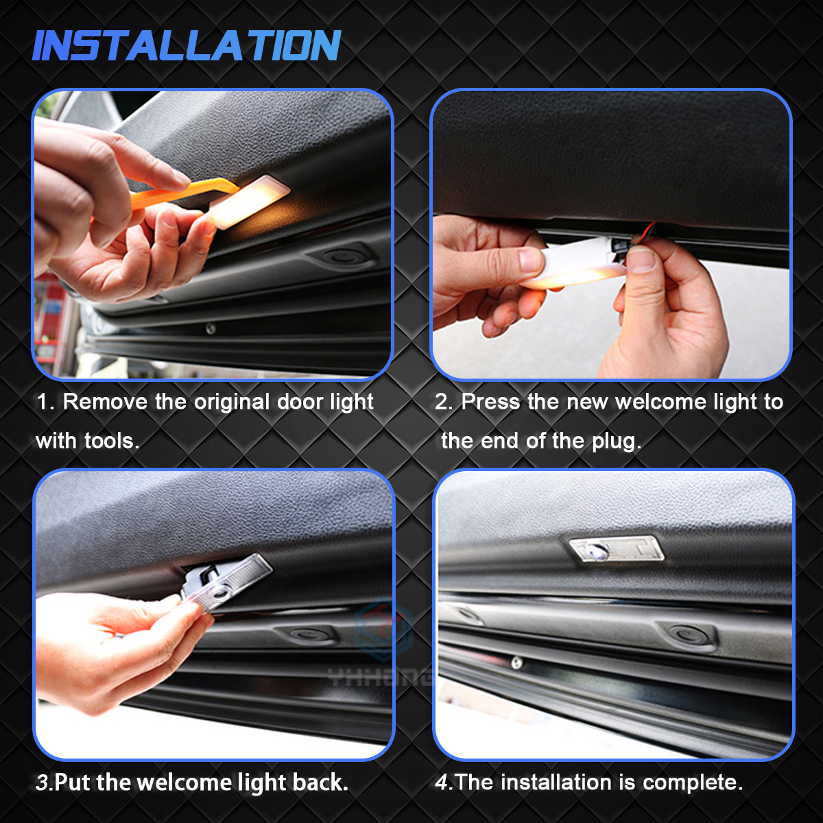 2PC Led Car Door Light Laser P - Industrial Laser Projection ulasan dan harga